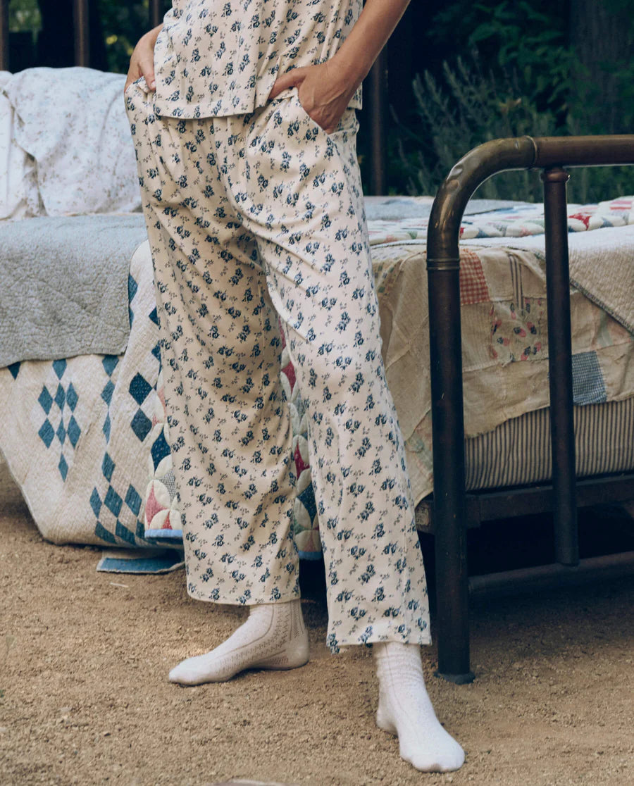 The Jersey Easy Sleep Pant. Indigo Rose