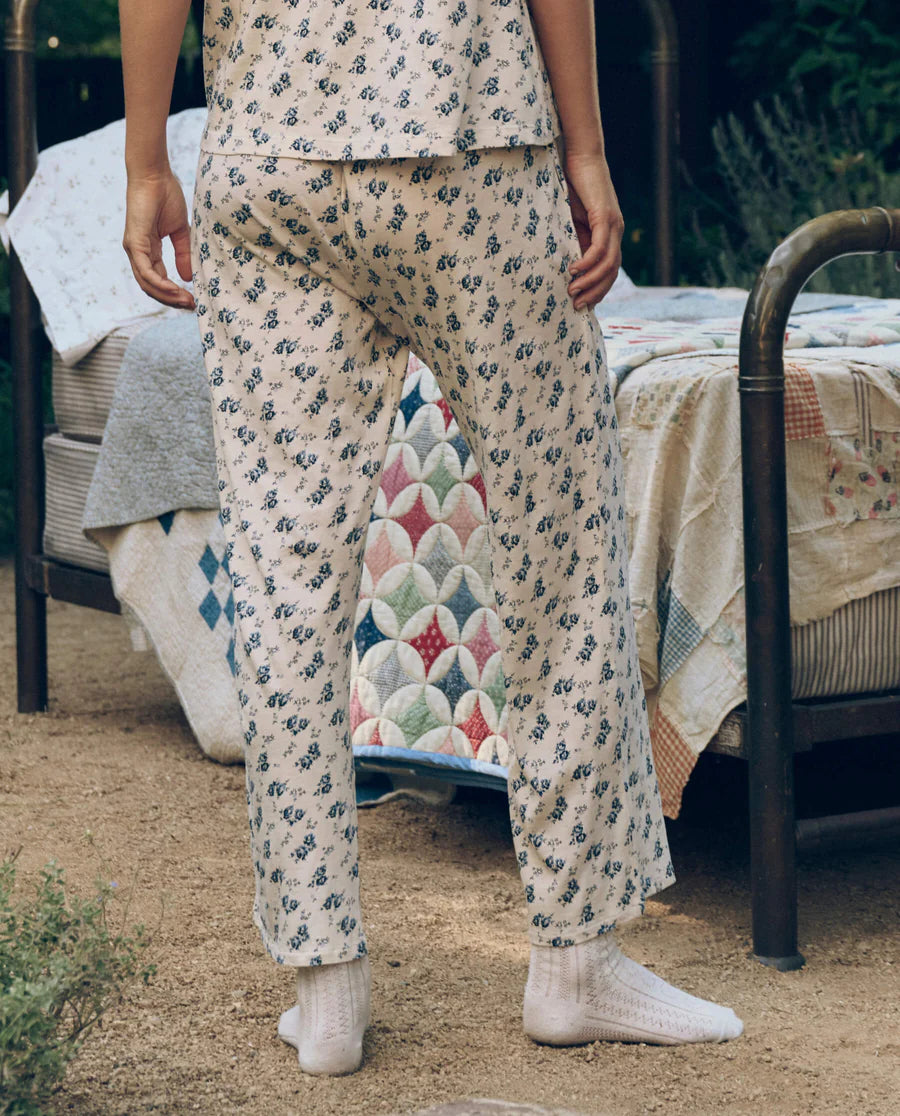 The Jersey Easy Sleep Pant. Indigo Rose