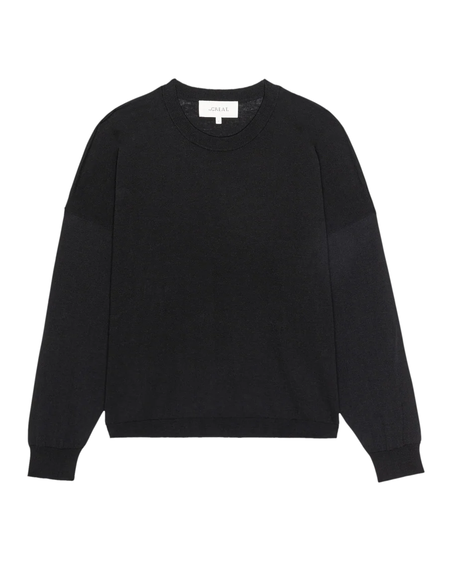 The Oversized Pullover. Black