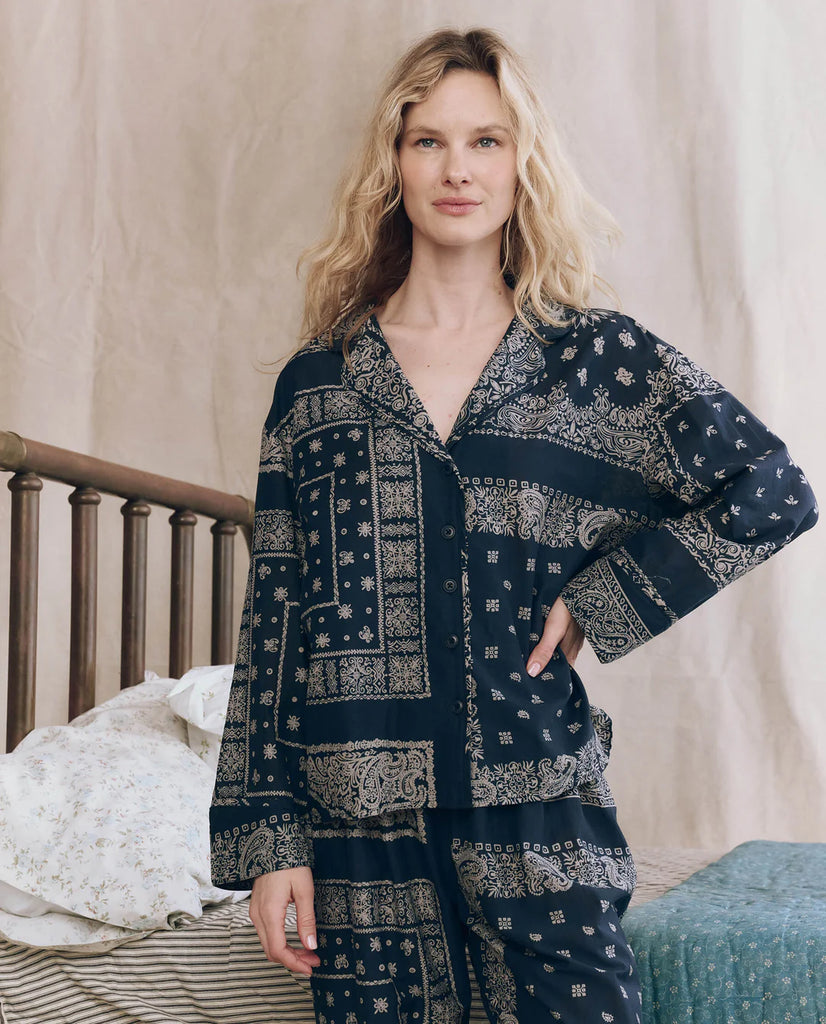 The Pajama Shirt. Bandana Patchwork