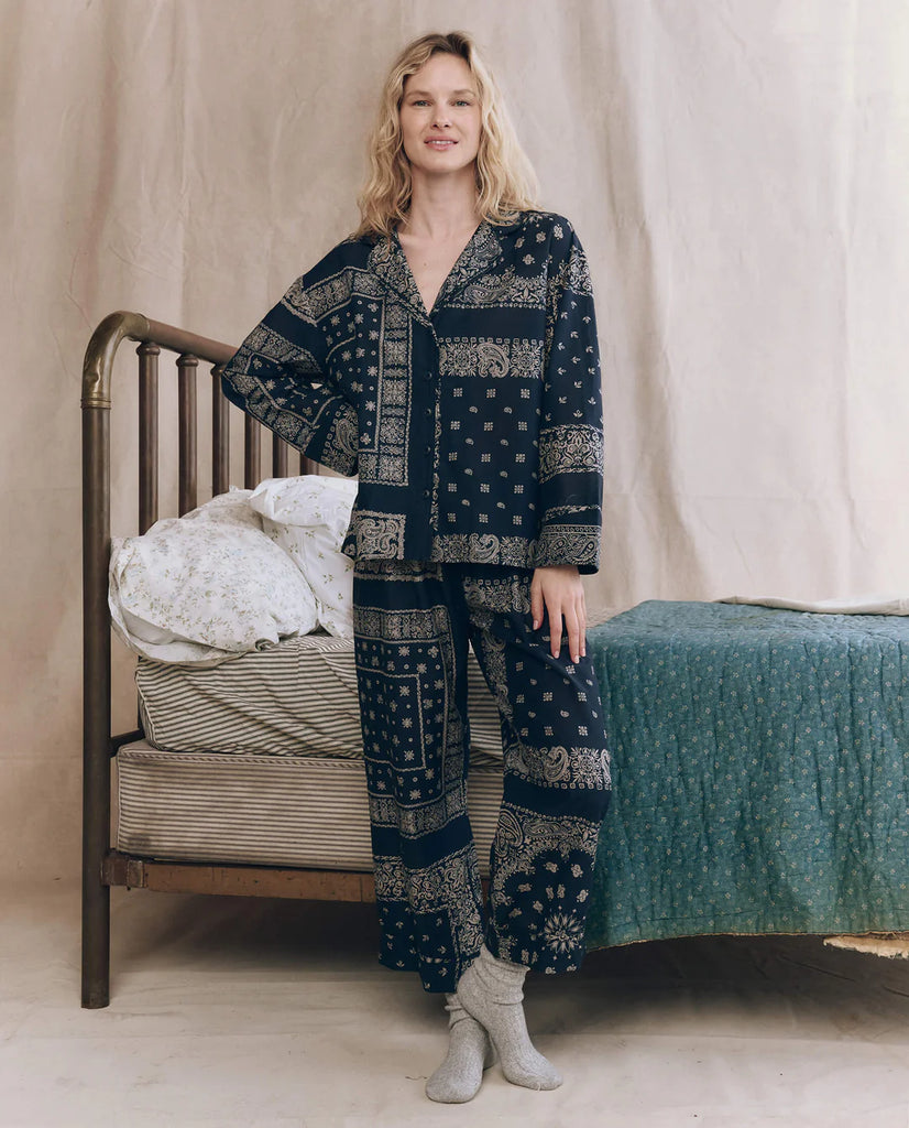 The Pajama Shirt. Bandana Patchwork