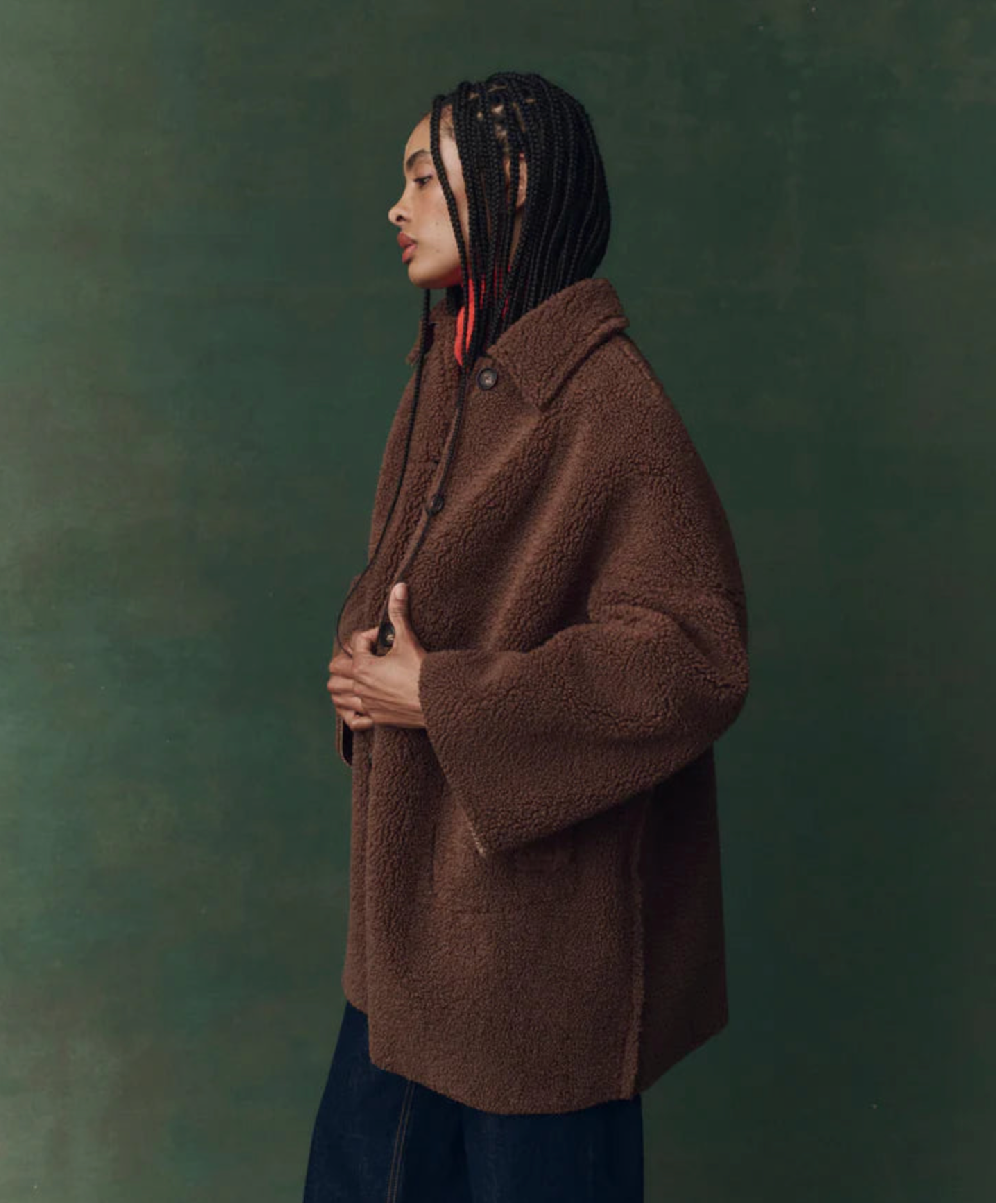 The Great The Plush Car Coat. Chocolate