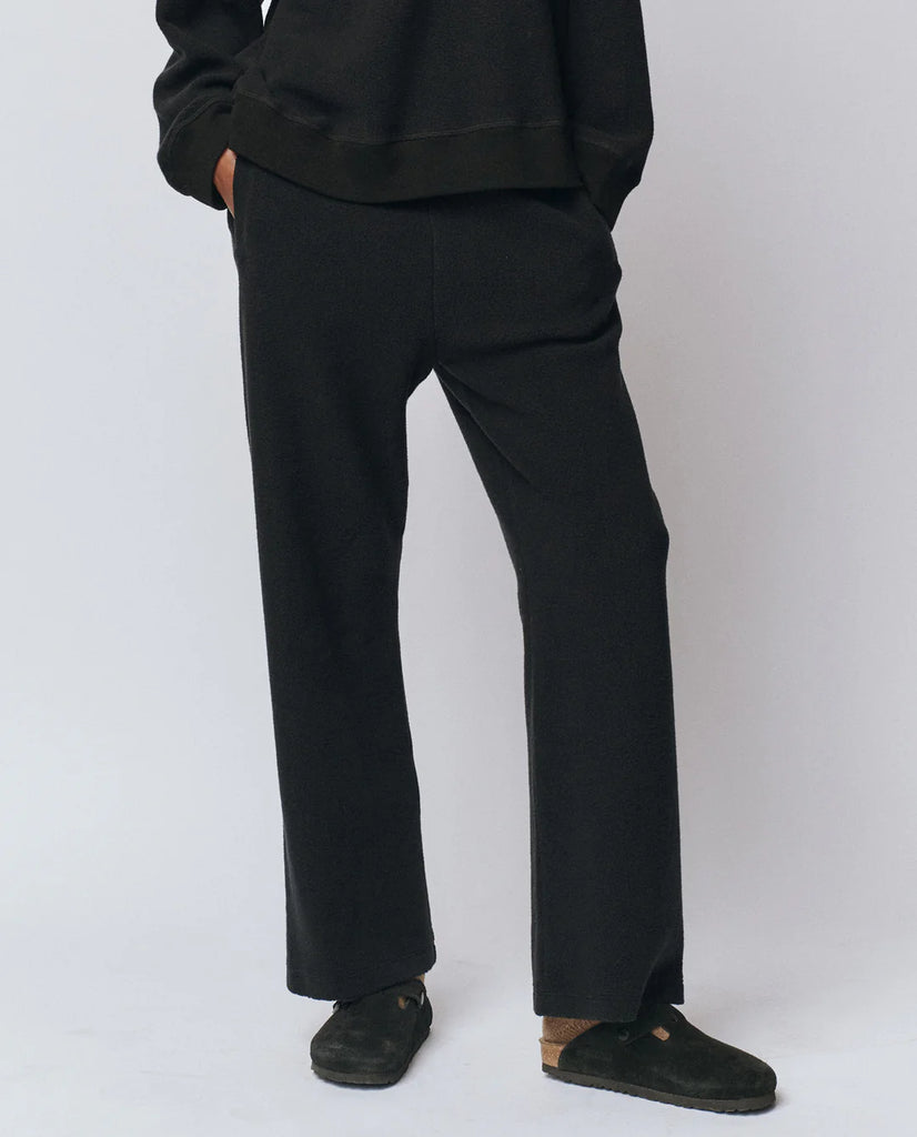 The Plush Victory Sweatpant. Almost Black
