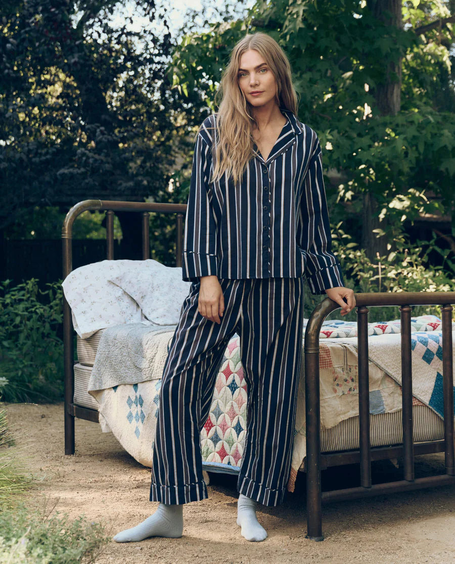 The Pyjama Shirt. Coastal Stripe