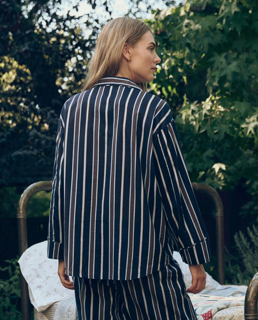 The Pyjama Shirt. Coastal Stripe