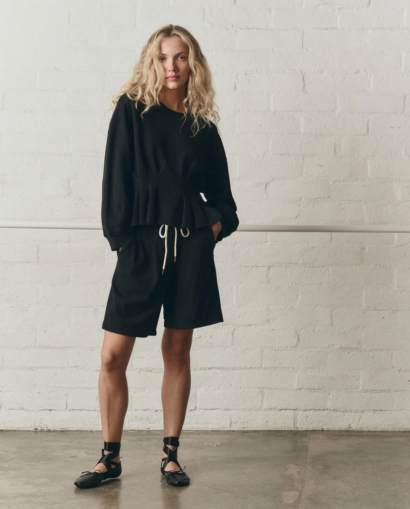 The Relaxed Sport Short. True Black