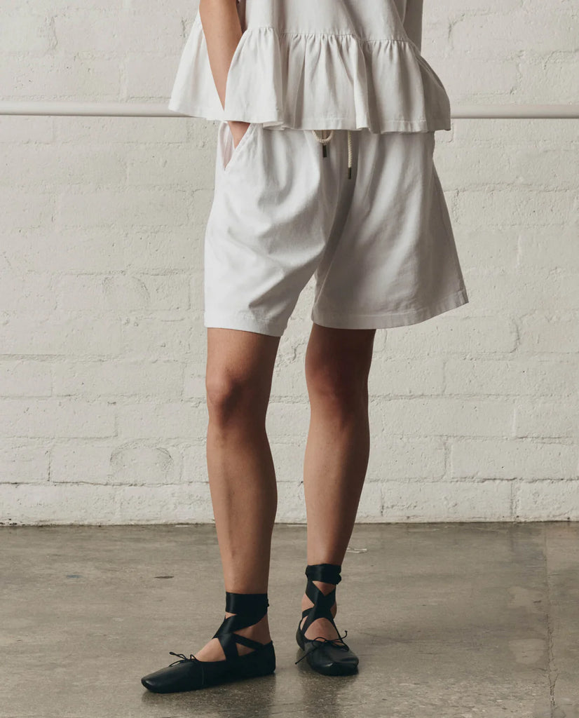 The Relaxed Sport Short. True White