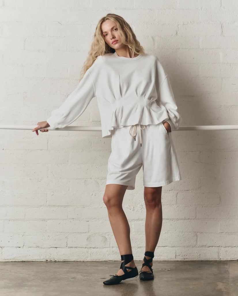 The Relaxed Sport Short. True White