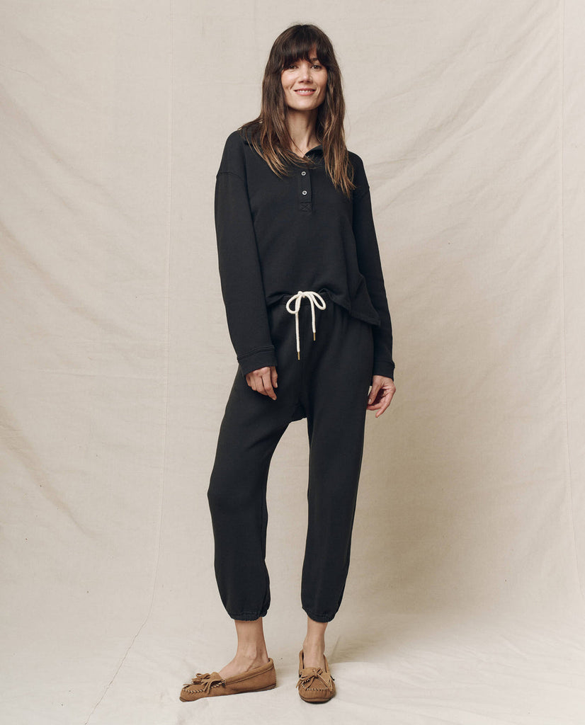 The Rugby Sweatshirt. Almost Black
