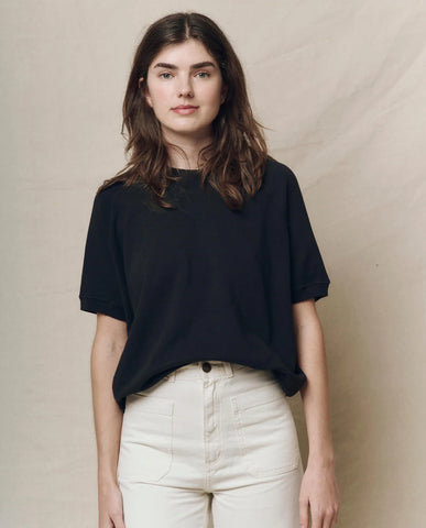The Short Sleeve Sweatshirt. Almost Black