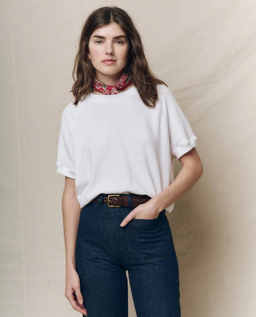 The Short Sleeve Sweatshirt. True White