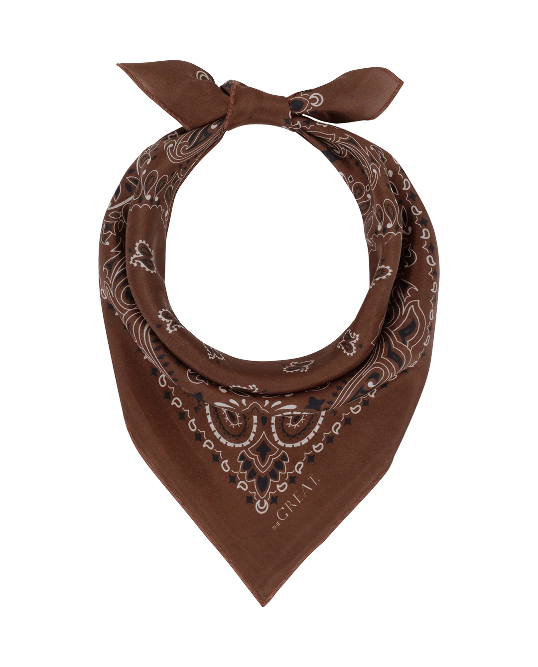 The Silk Bandana. Chocolate