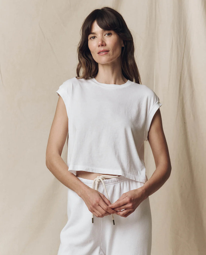 The Square Tee. True White