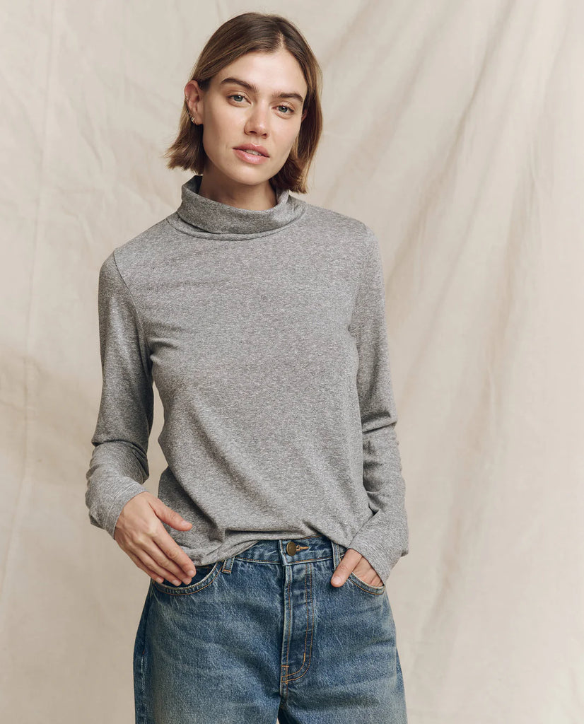 The Turtleneck. Heather Grey