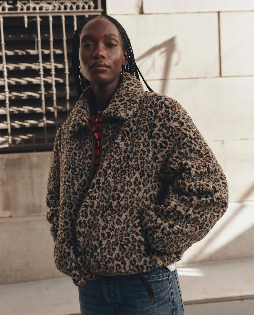 The Vail Jacket. Tan Leopard
