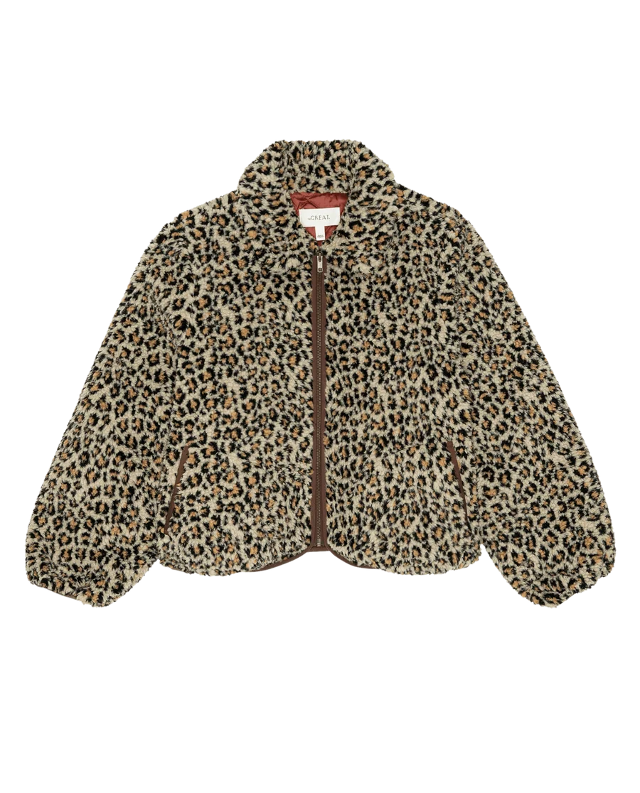 The Vail Jacket. Tan Leopard