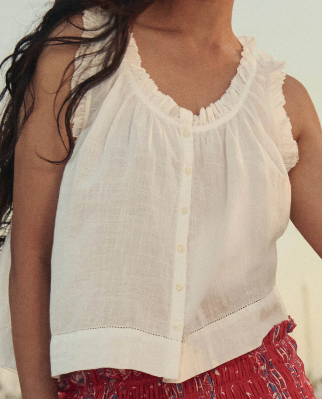 The Vignette Top. White