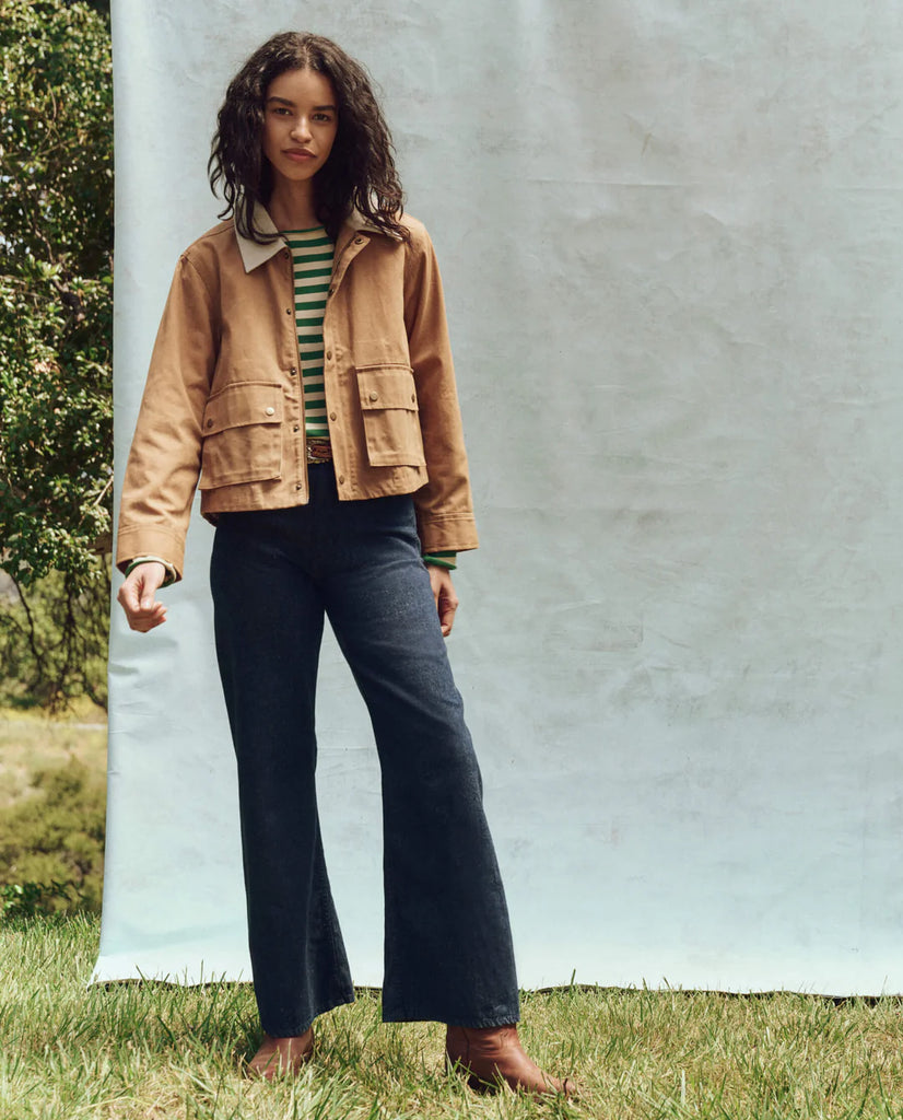 The Waxed Swingy Jacket. Walnut