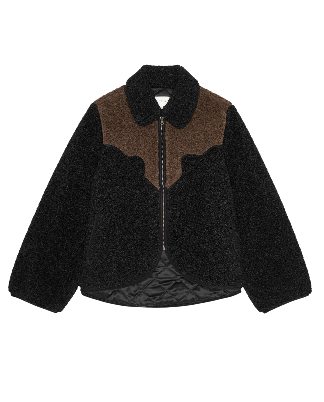 The Reversible Western Yoke Pasture Jacket. Black w/ Brown