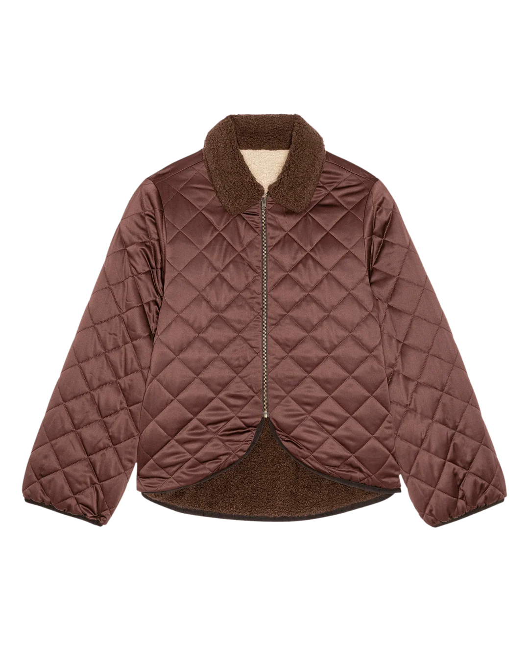 The Reversible Western Yoke Pasture Jacket. Brown w/ Cream
