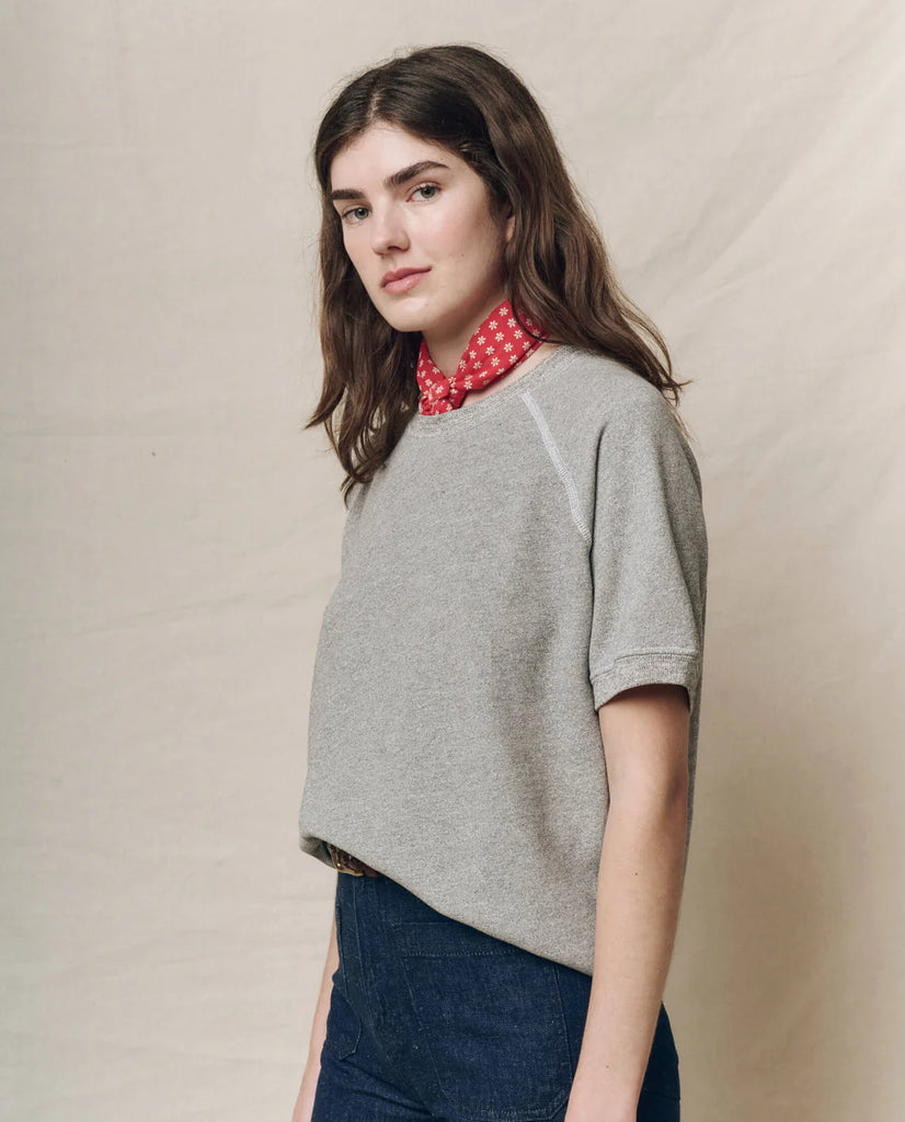 The Short Sleeve Sweatshirt. Varsity Grey
