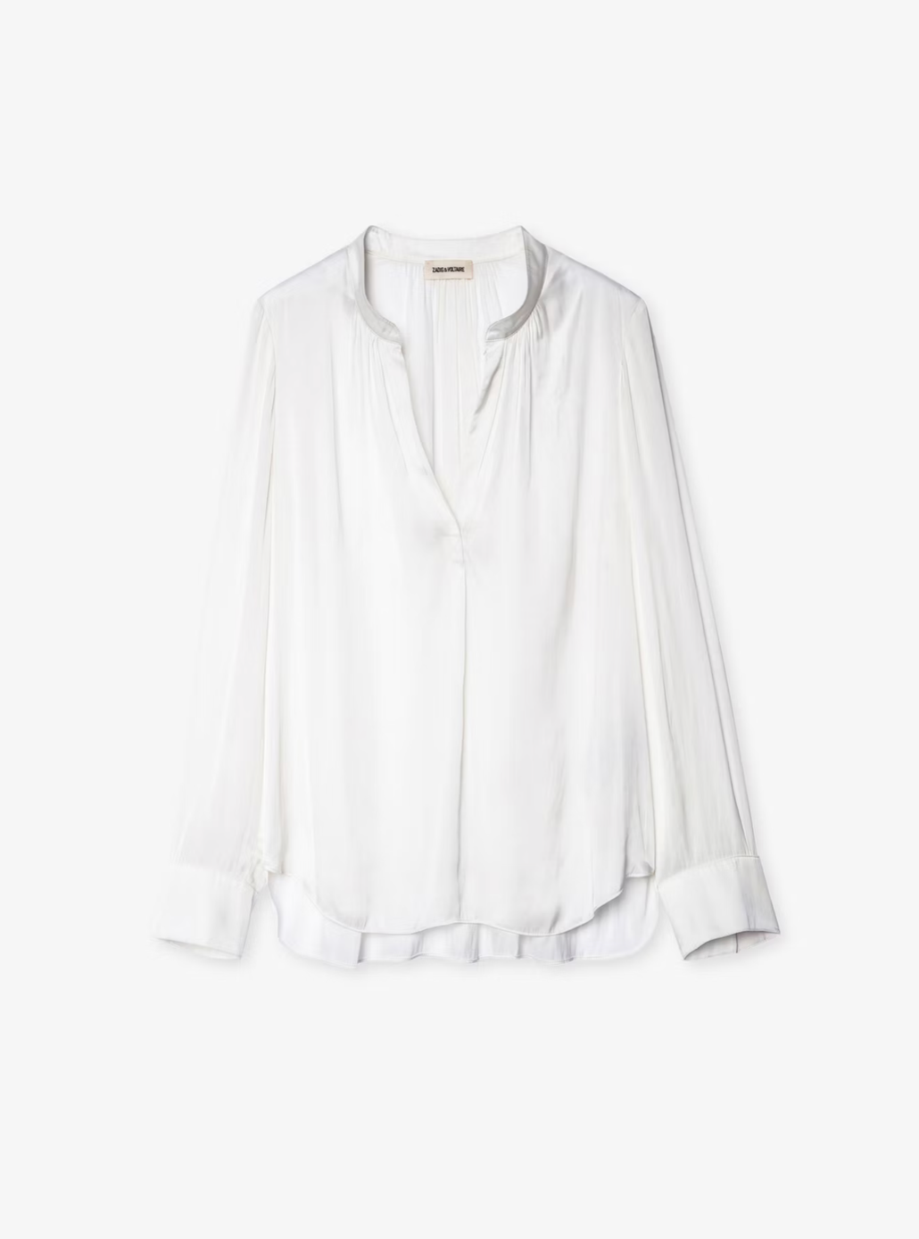 Tink Satin Blouse in Ecru