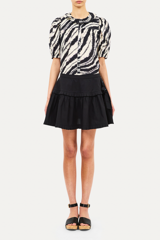 Amaria Cotton Top in Shibori Wave