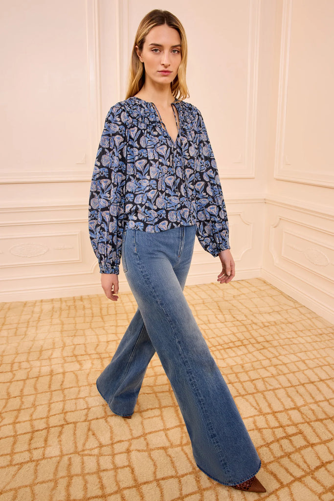 Florelle Cotton Blouse in Zinnia