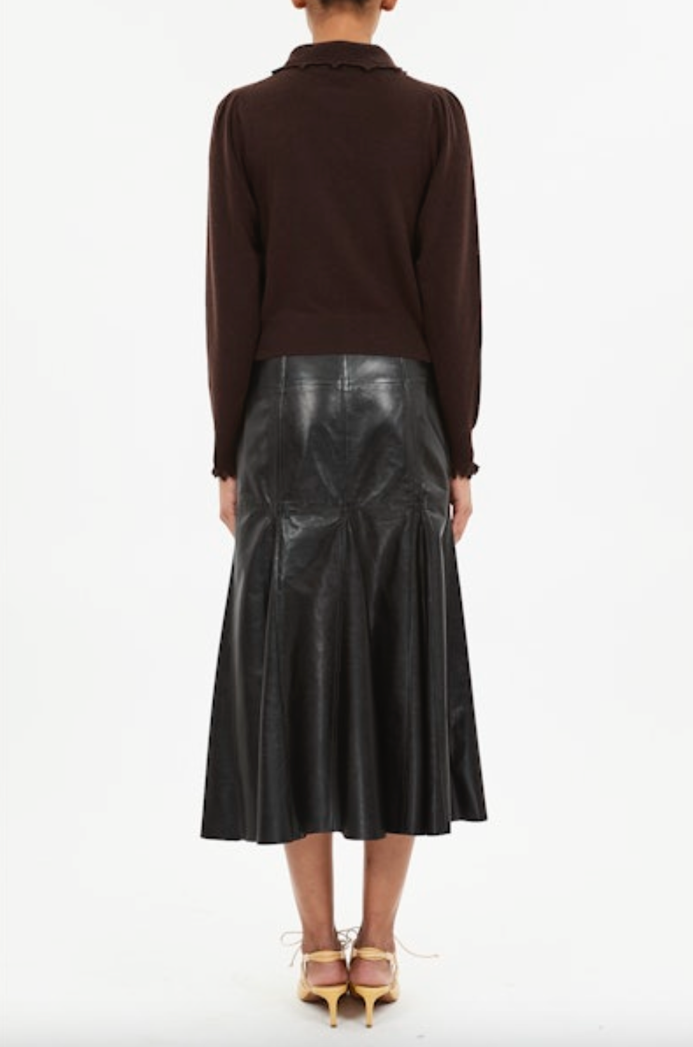 Kalila Collared Cardigan in Wenge