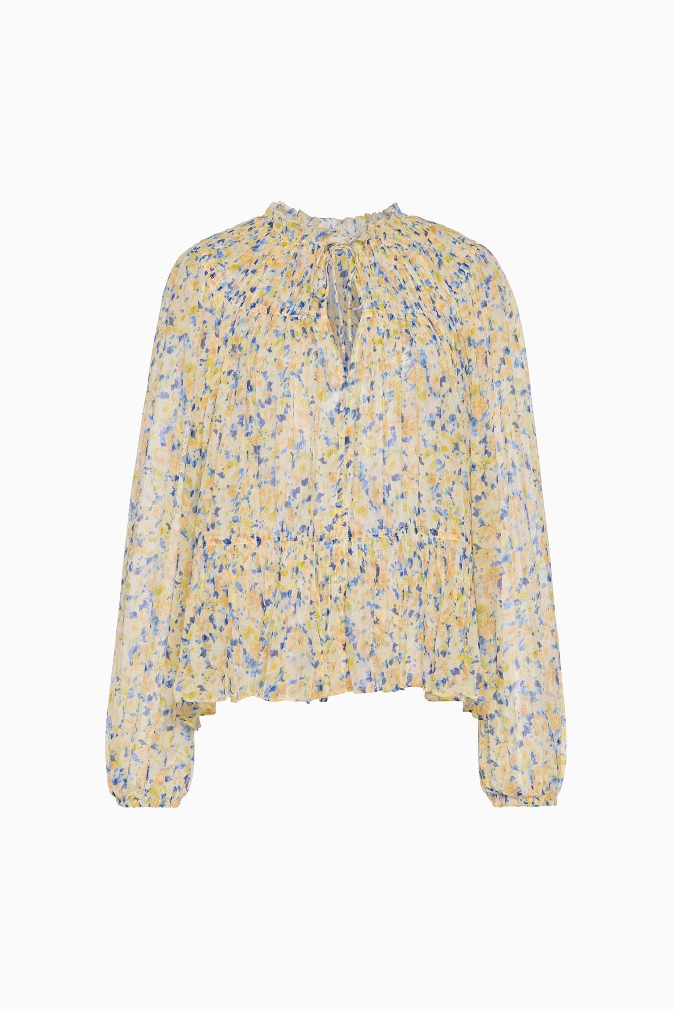 Leandra Silk Blouse in Daffodil