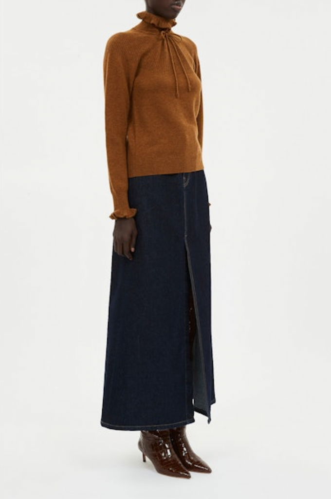 Maisie Cashmere Turtleneck in Umber