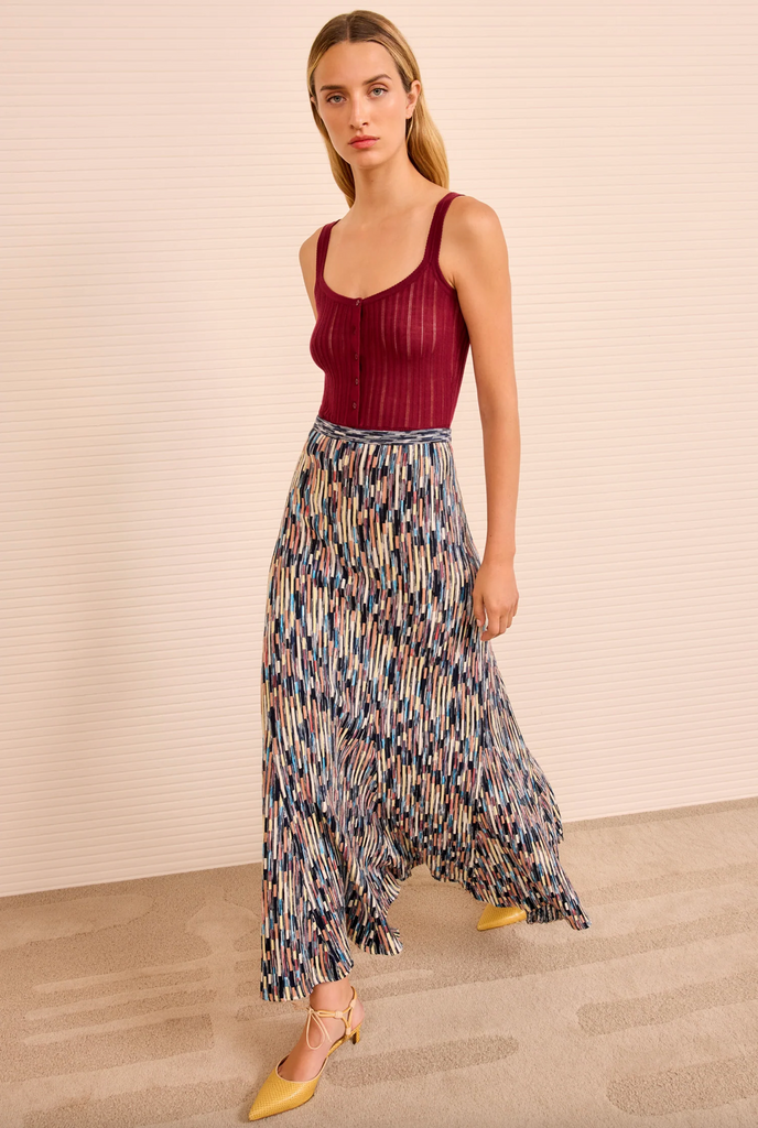 Marceline Multicolor Long Skirt in Oasis