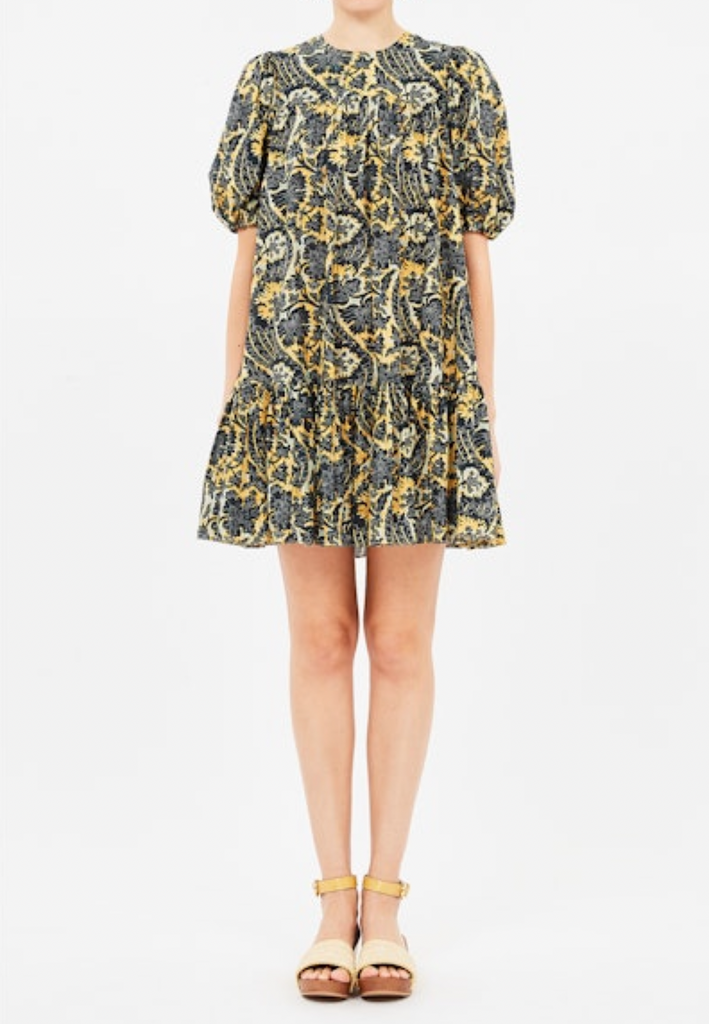 Rosalie Short Sleeve Mini Dress in Luna