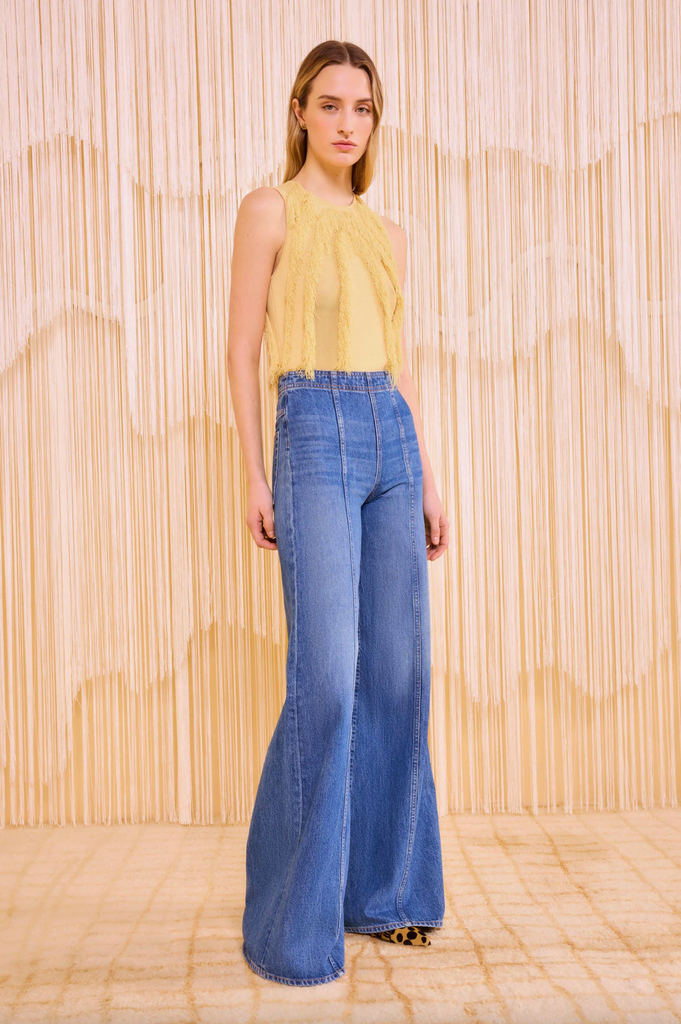 The Bianca Wide Leg Jean in Danube