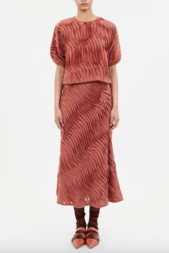 Vayda SS Top in Chestnut