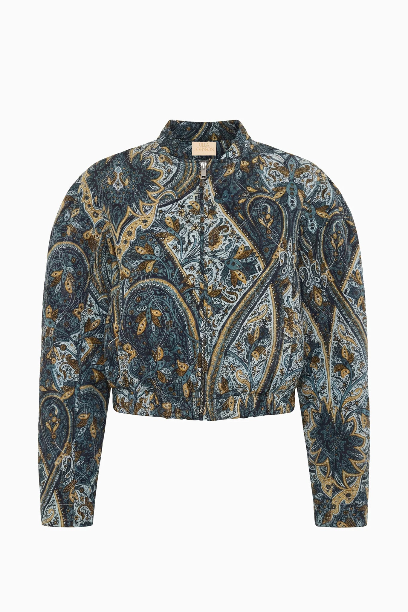 Yara Silk Jacket in Prussian