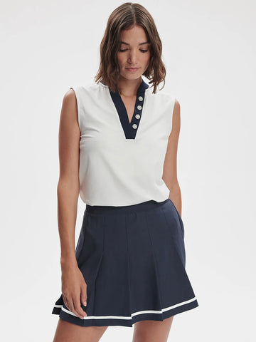Clarendon 2.0 High Rise Skort 16" in Blue Nights