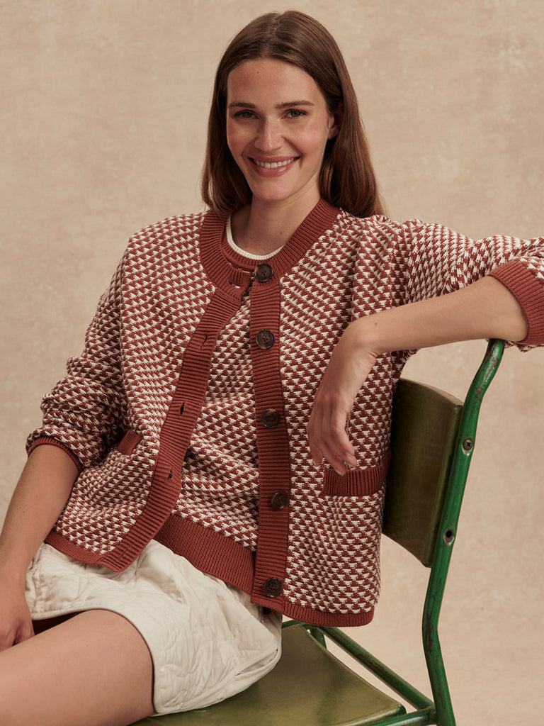 Elmwick Knit Jacket in Maple