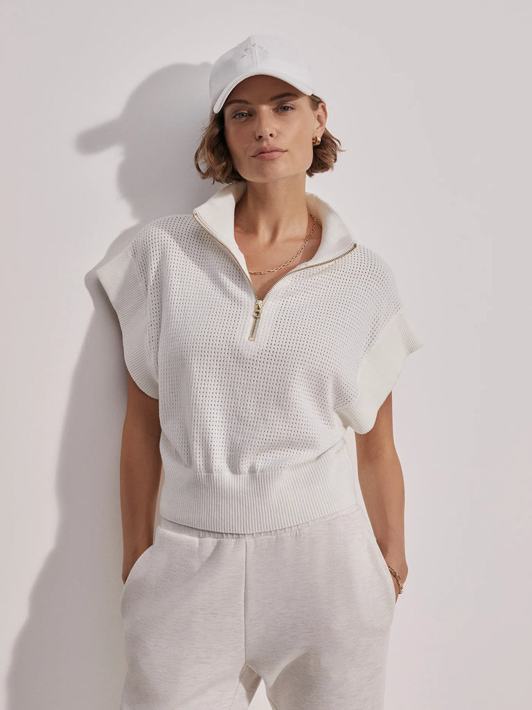 Fulton Cropped Knit in White