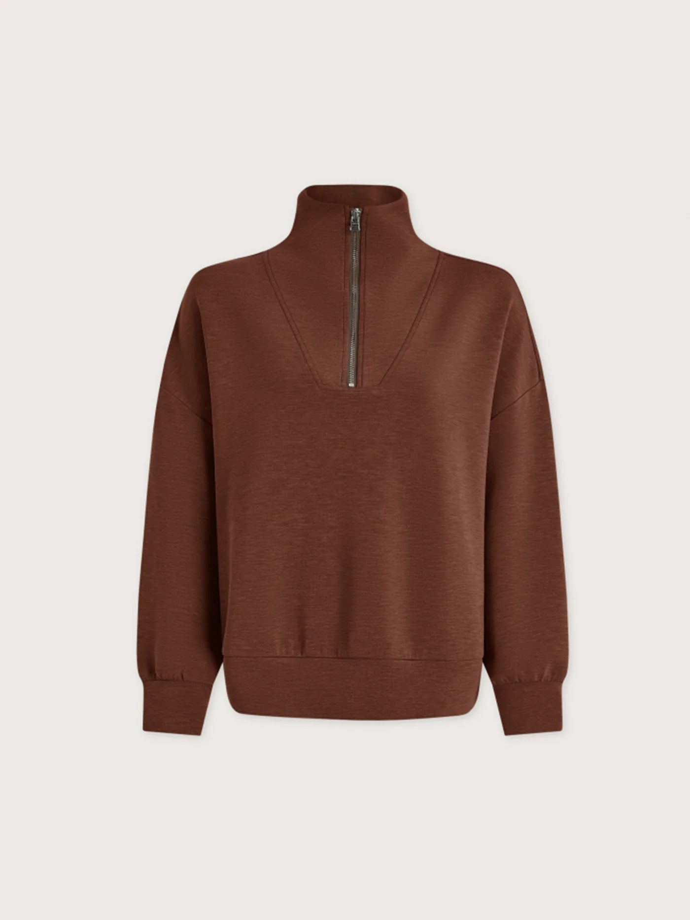 Hawley Half-Zip Sweatshirt in Golden Bronze Marl