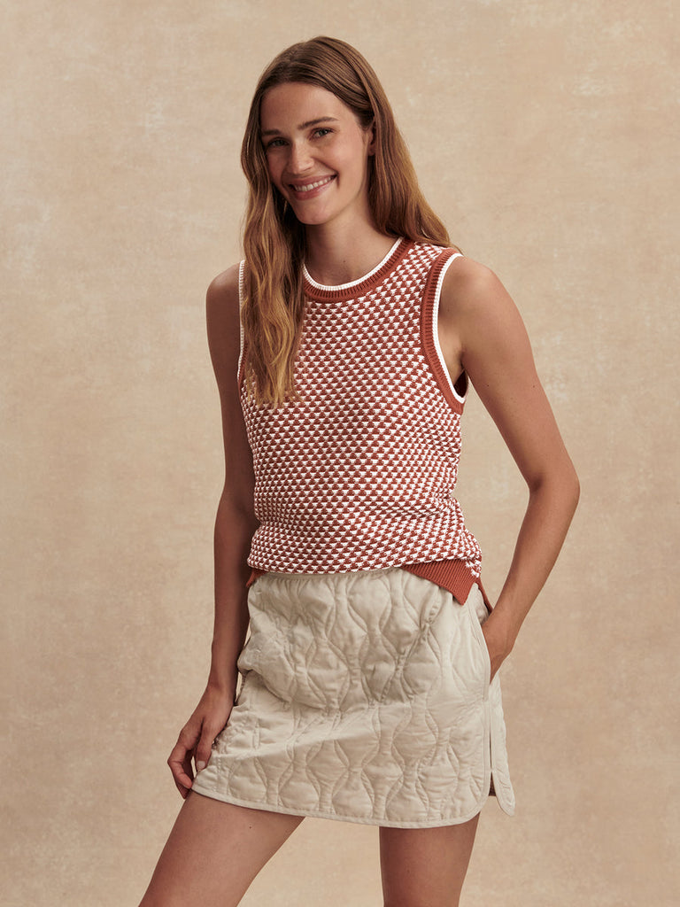 Jenson Stitch Knit Tank in Maple