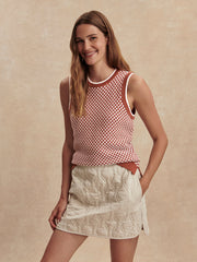 Jenson Stitch Knit Tank in Maple - xs