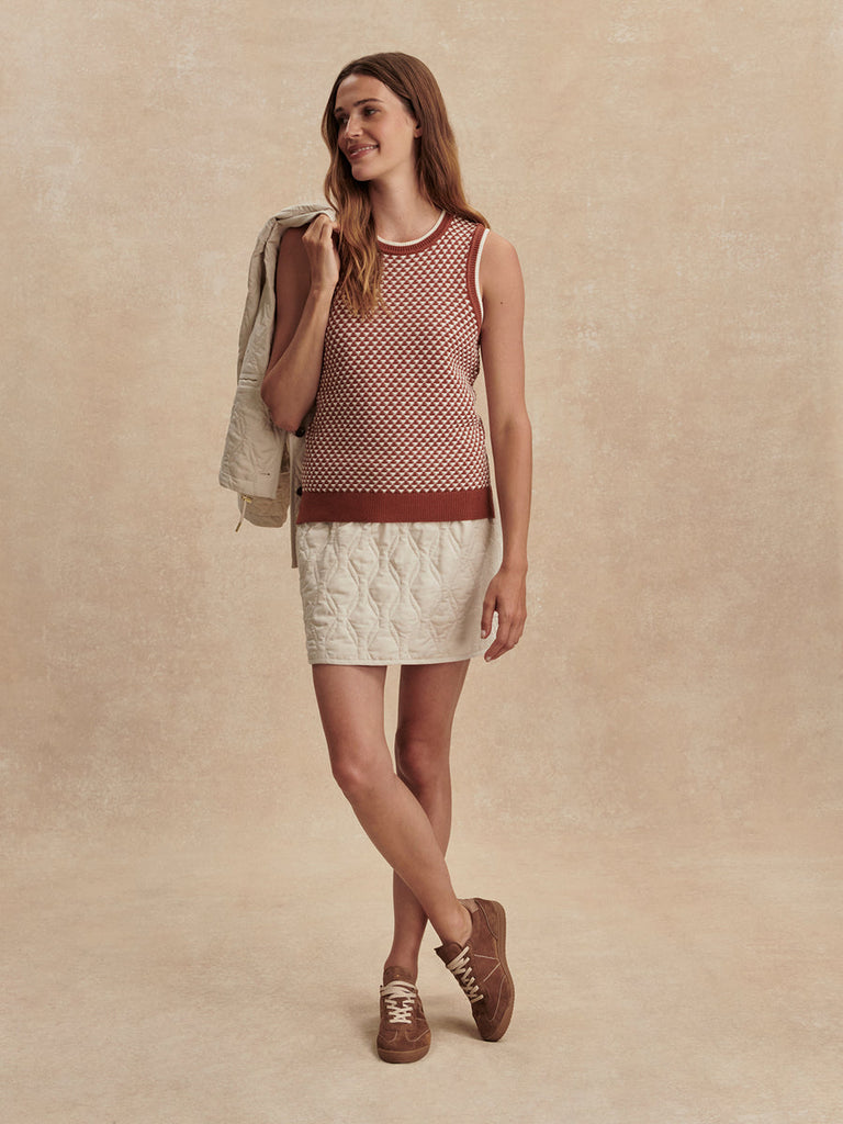 Jenson Stitch Knit Tank in Maple