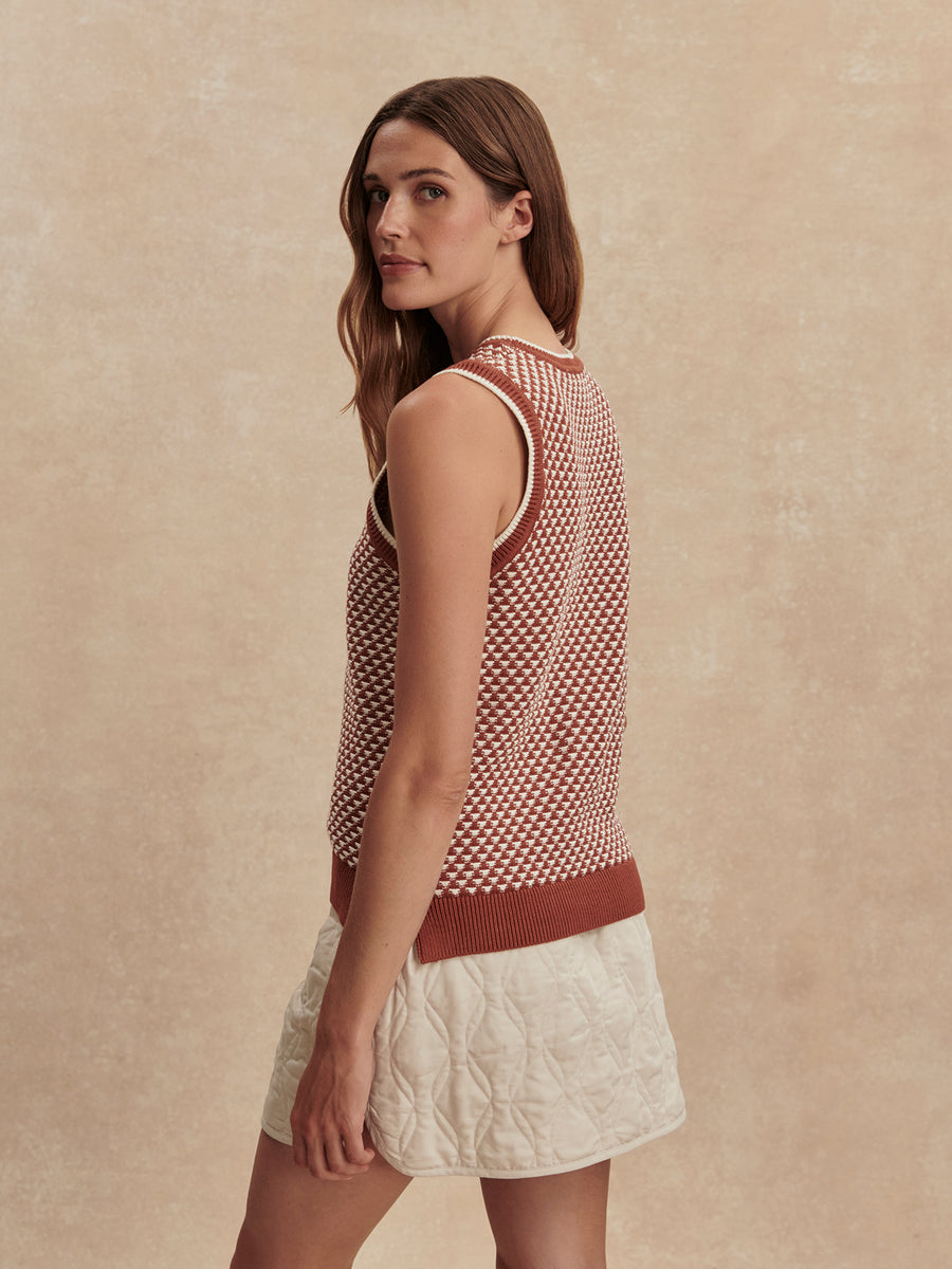 Jenson Stitch Knit Tank in Maple