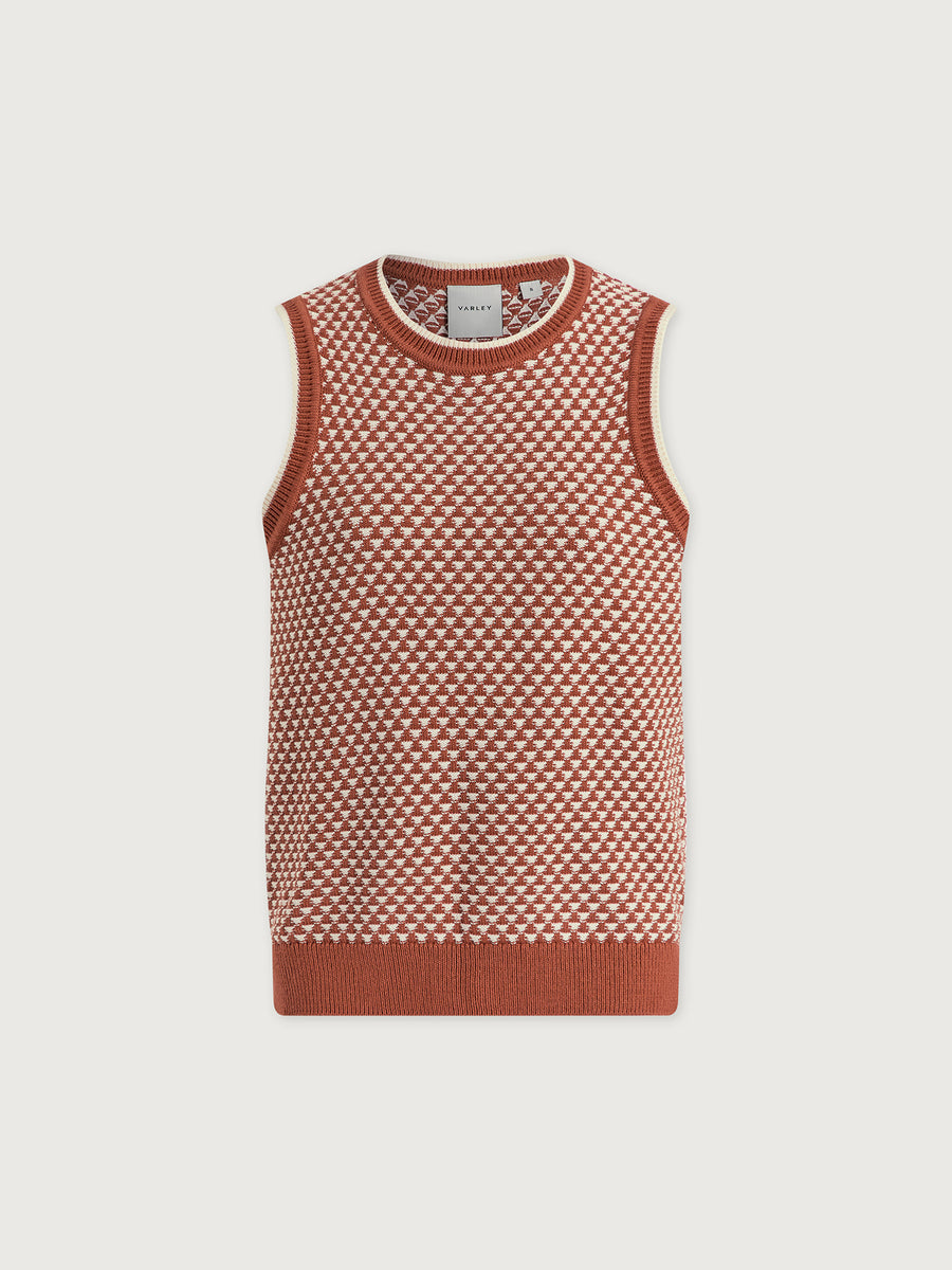 Jenson Stitch Knit Tank in Maple