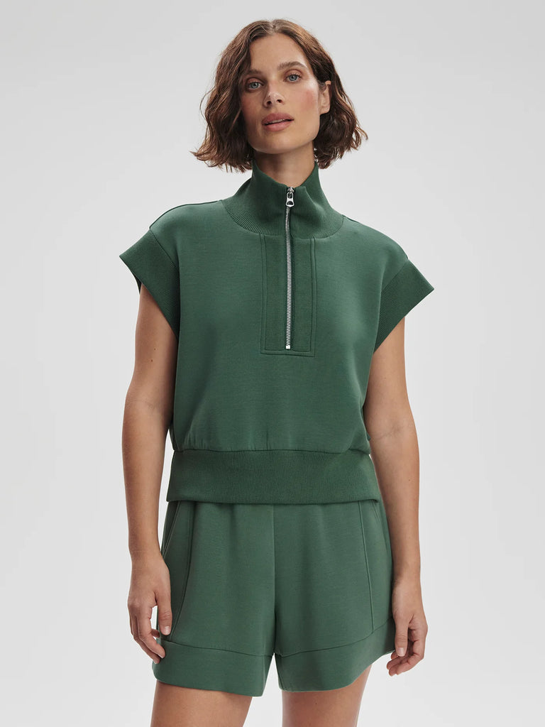 Kelly Half-Zip in Cilantro