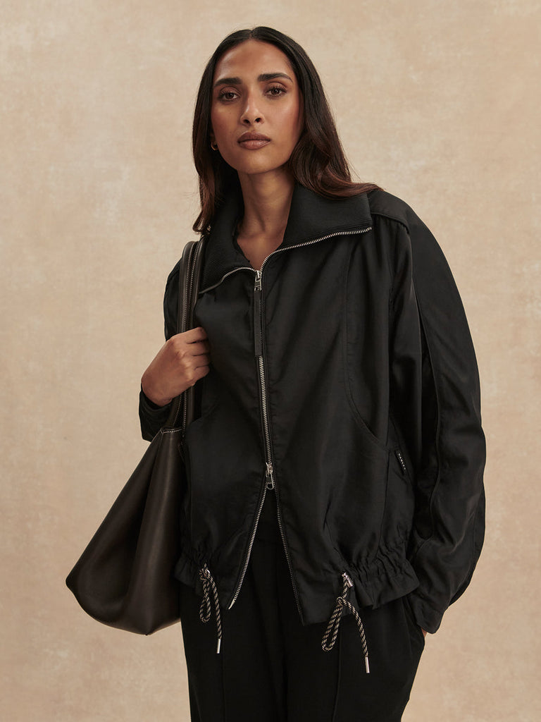 Lotta Blouson Jacket in Black