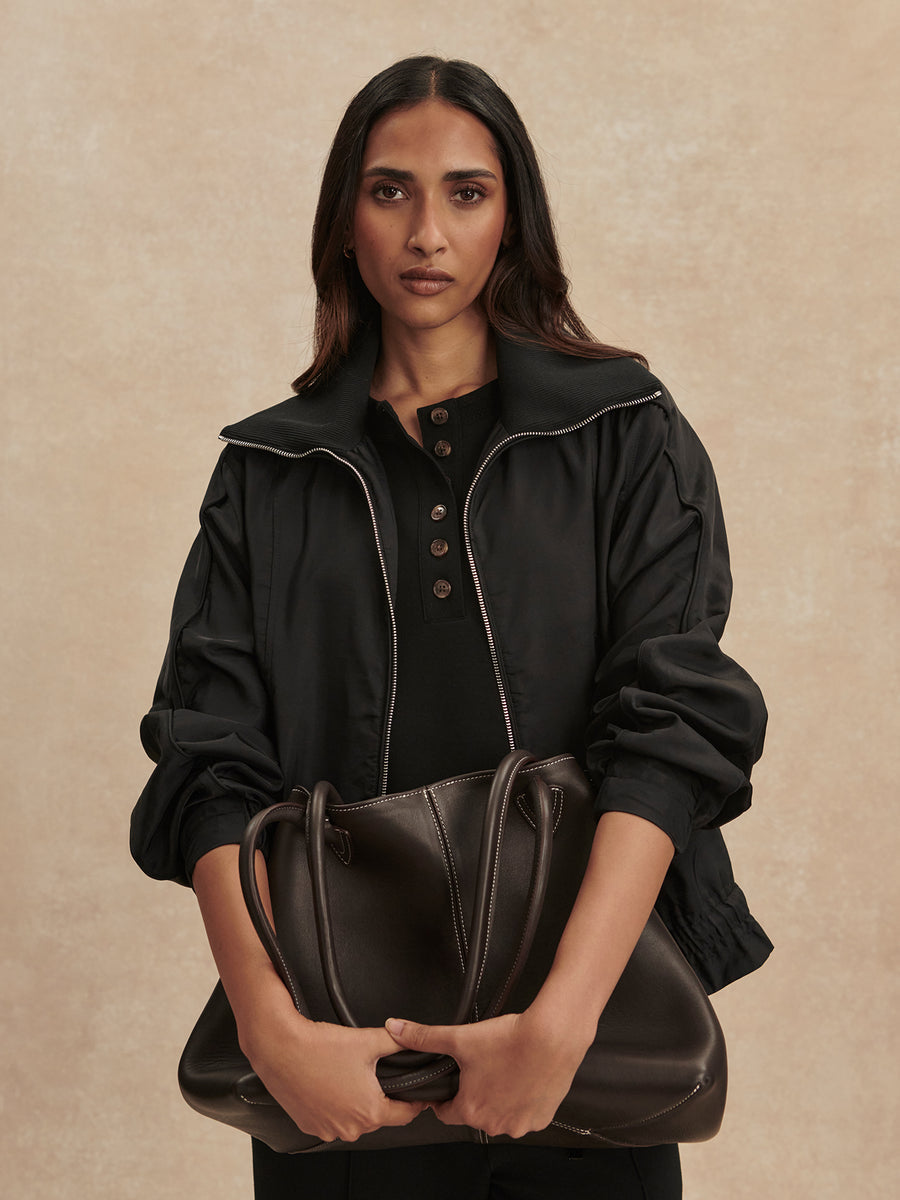 Lotta Blouson Jacket in Black