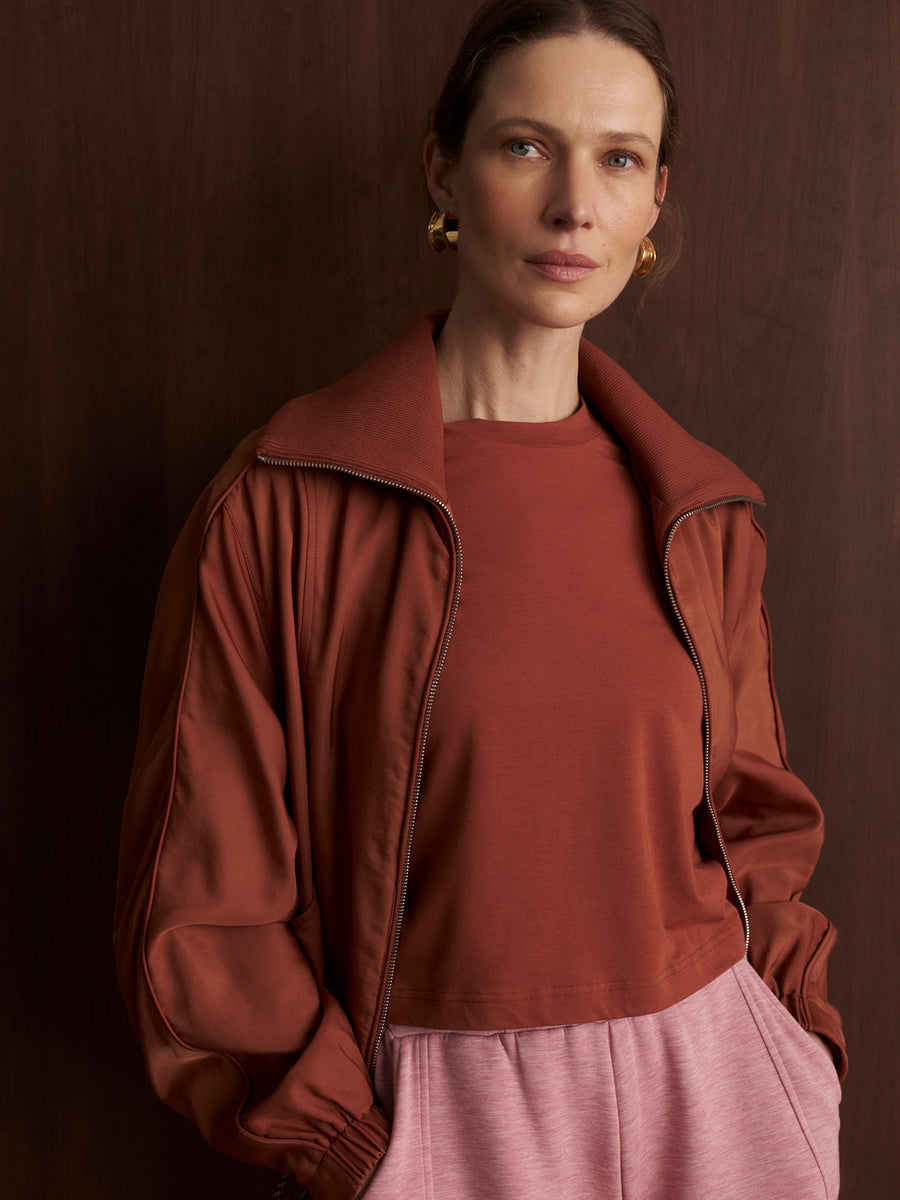 Lotta Blouson Jacket in Maple