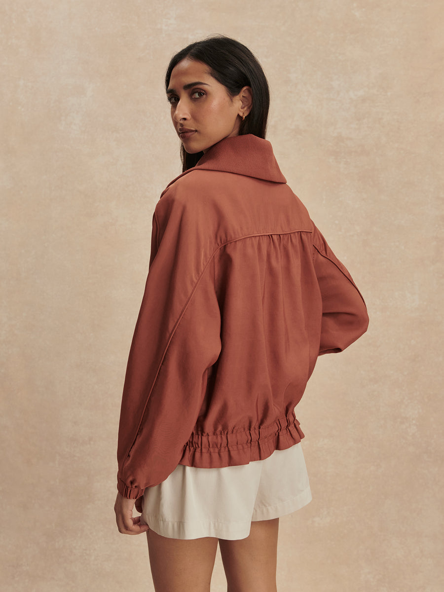 Lotta Blouson Jacket in Maple